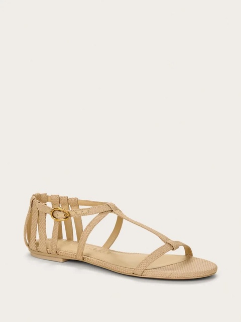 Cult Gaia leather sandals - Neutrals - zdjęcie produktu nr 2