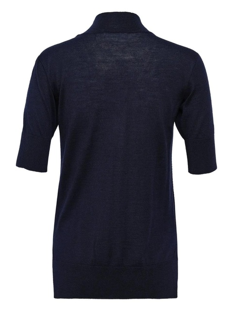 Jil Sander high-neck short-sleeve sweater - Blue - zdjęcie produktu nr 2