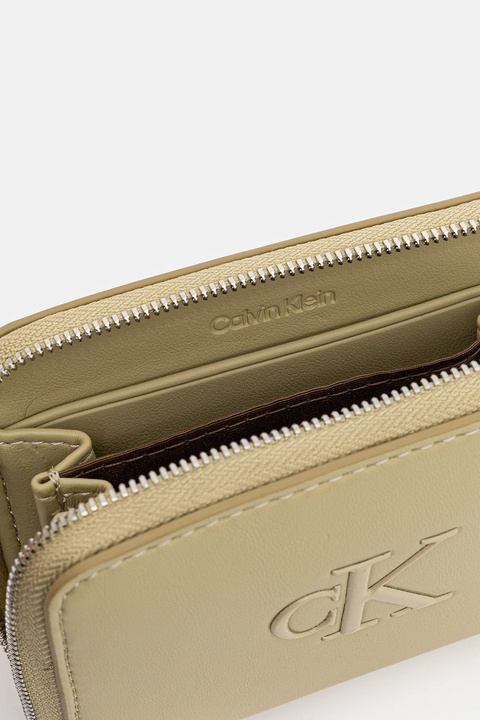 Calvin Klein portfel damski kolor beżowy LV04F1026G - zdjęcie produktu nr 2