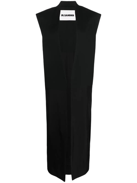 Jil Sander single-breasted tailored vest - Black - zdjęcie produktu nr 1