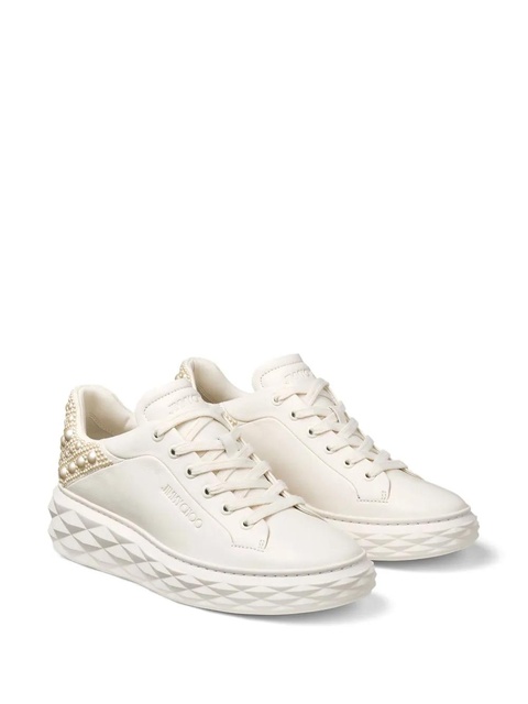 Jimmy Choo Diamond Maxi pearl-embellished sneakers - Neutrals - zdjęcie produktu nr 2