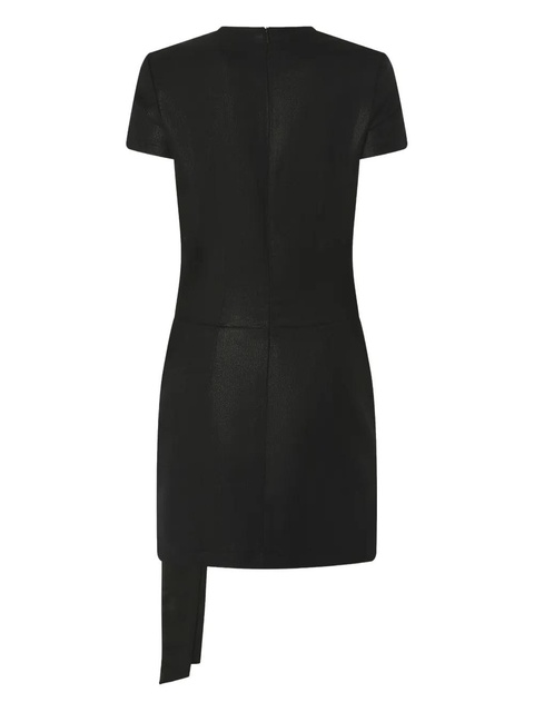 PINKO short-sleeve draped mini dress - Black - zdjęcie produktu nr 1