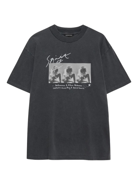 ANINE BING Ashton graphic-print T-shirt - Grey - zdjęcie produktu nr 1