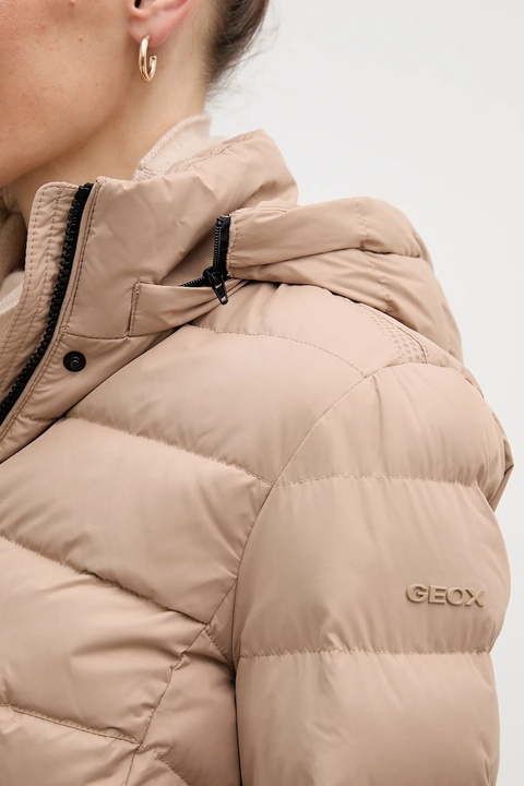 Geox kurtka puchowa CATRIA kolor beżowy zimowa W5626G T3152 - zdjęcie produktu nr 2