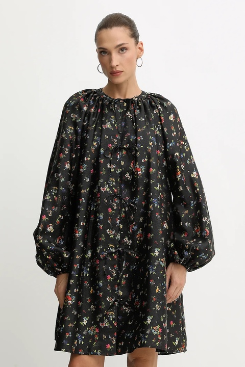 Stine Goya sukienka 0 kolor czarny mini rozkloszowana SG-AW25-D150-2067 - zdjęcie produktu nr 2
