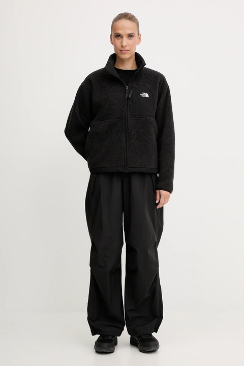The North Face bluza polarowa Yumiori Off damska kolor czarny gładka NF0A8EUZJK31 - zdjęcie produktu nr 2