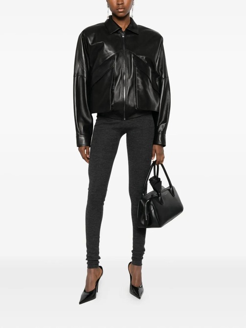 Magda Butrym zip leather jacket - Black - zdjęcie produktu nr 2
