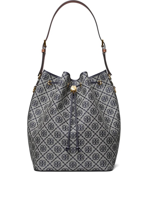 Tory Burch T Monogram bucket bag - Blue - zdjęcie produktu nr 1