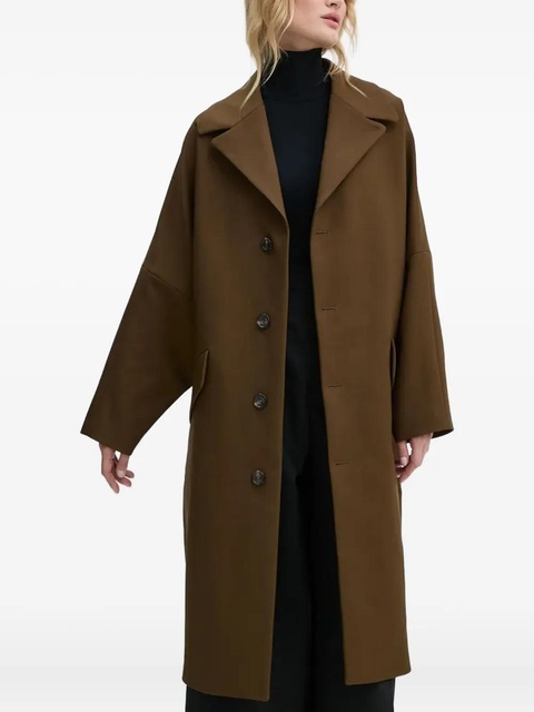 MM6 Maison Margiela button-fastening wide-sleeve coat - Brown - zdjęcie produktu nr 1