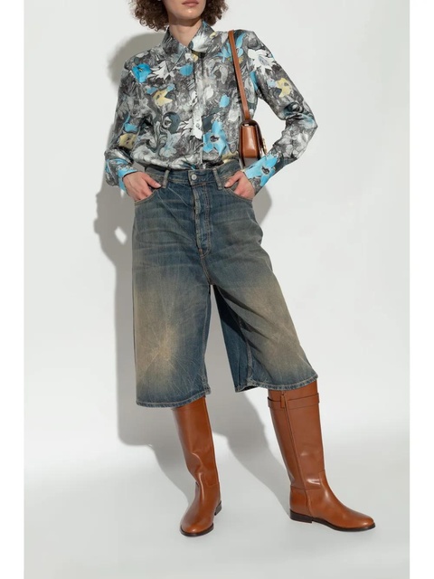 Tory Burch T Lock knee boots - Brown - zdjęcie produktu nr 2