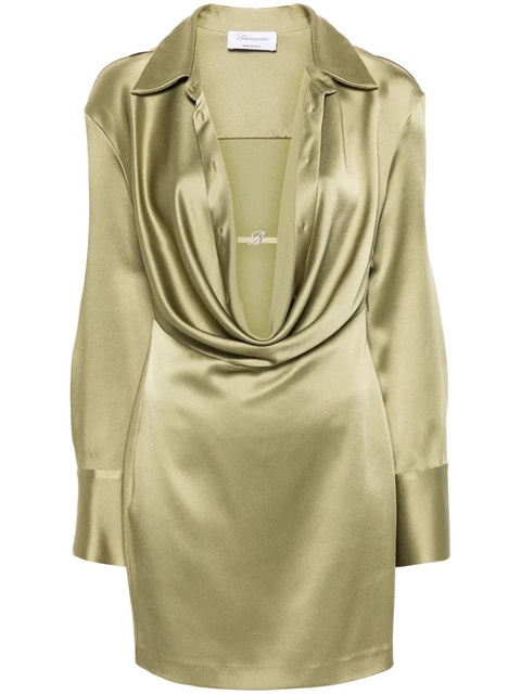 Blumarine satin mini dress - Green - zdjęcie produktu nr 1
