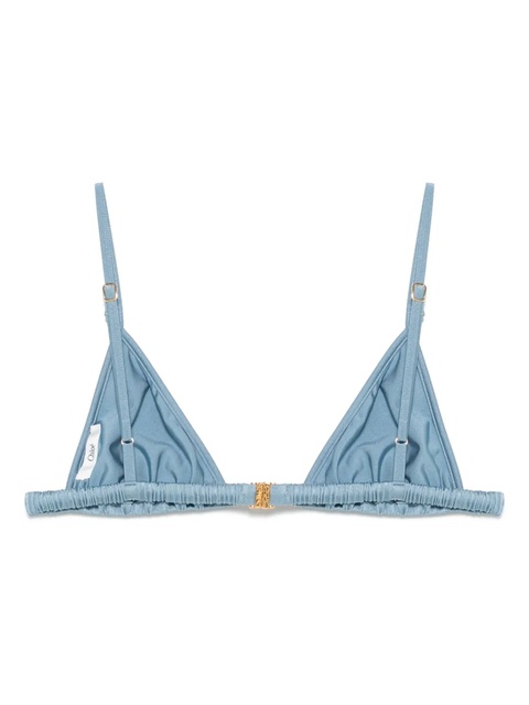 Chloé logo-lettering bikini top - Blue - zdjęcie produktu nr 2