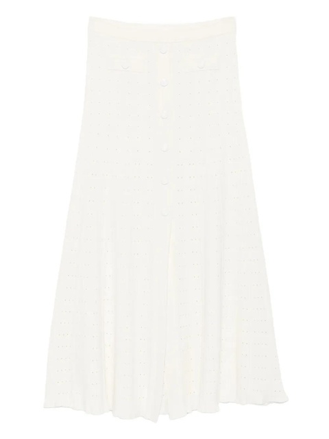 SANDRO button-front flared skirt - White - zdjęcie produktu nr 1