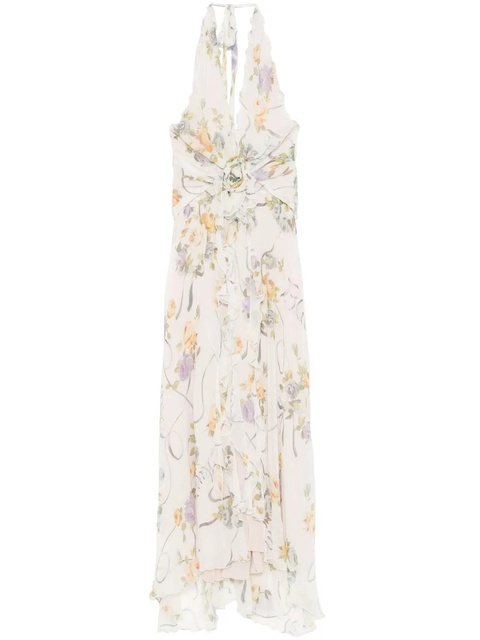 Blumarine floral-print maxi dress - White - zdjęcie produktu nr 1