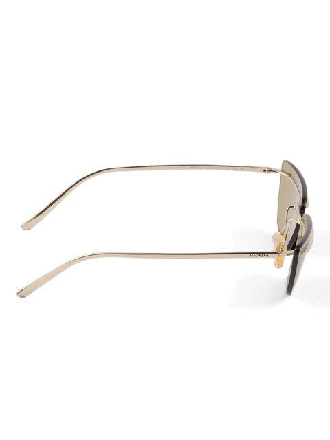 Prada Eyewear metal-frame cat-eye sunglasses - Gold - zdjęcie produktu nr 2