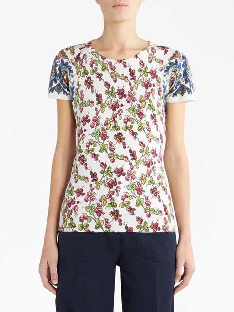ETRO berry-motif twin set - White - zdjęcie produktu nr 2