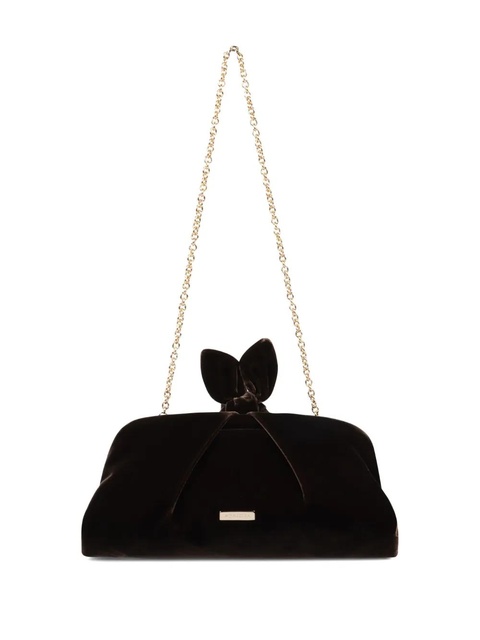 Aquazzura bow detail clutch bag - Brown - zdjęcie produktu nr 2