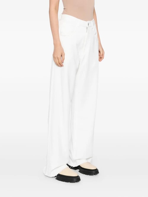 MM6 Maison Margiela cotton pants - White - zdjęcie produktu nr 1