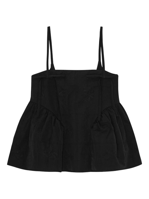 Cecilie Bahnsen peplum top - Black - zdjęcie produktu nr 1