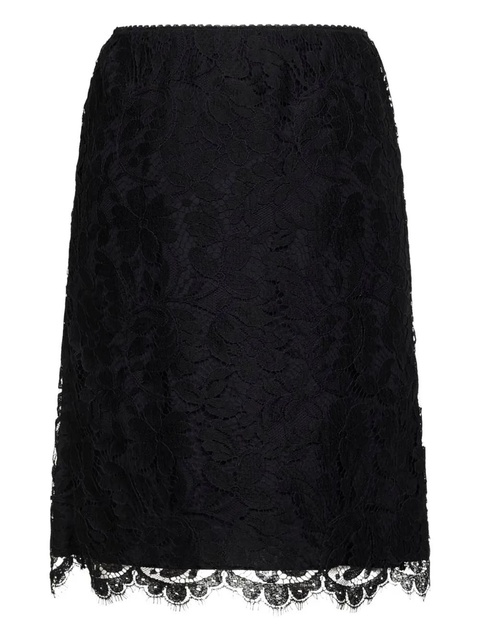 Chloé scalloped waistband lace skirt - Black - zdjęcie produktu nr 1