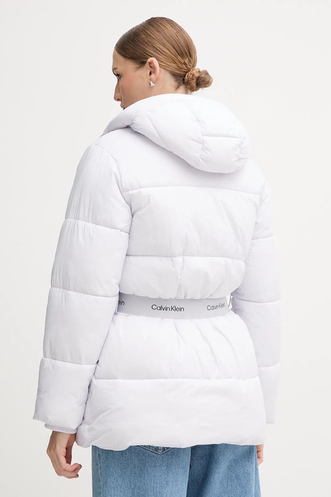 Calvin Klein Jeans kurtka kolor fioletowy zimowa LV047D507G - zdjęcie produktu nr 2