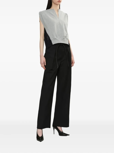 3.1 Phillip Lim eyelet-paneled top - Grey - zdjęcie produktu nr 1