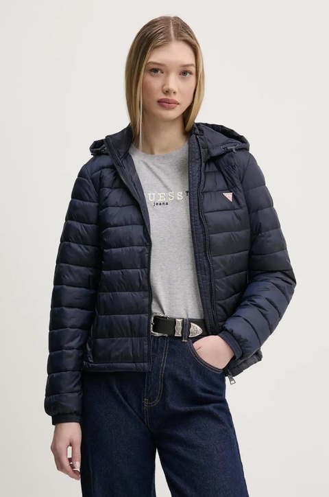 Guess Jeans kurtka kolor granatowy przejściowa W5RL99 WHAB2 - zdjęcie produktu nr 1