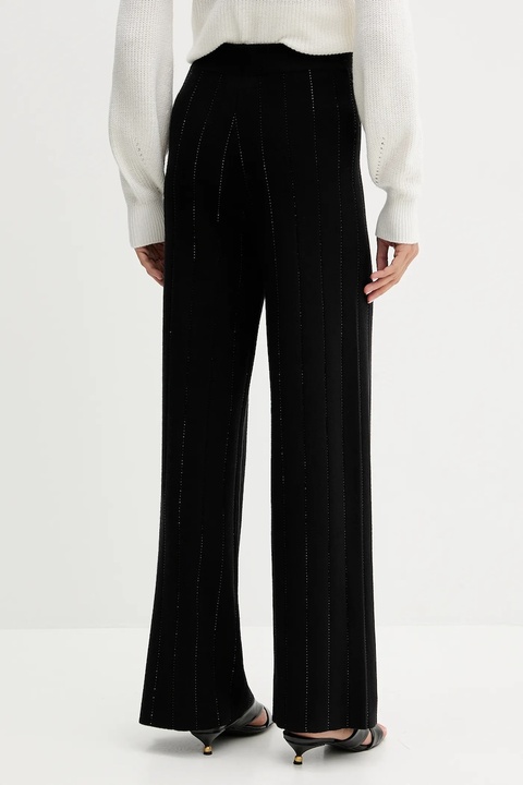 Fracomina spodnie dresowe damskie kolor czarny proste high waist FS25WV3002K50401 - zdjęcie produktu nr 2