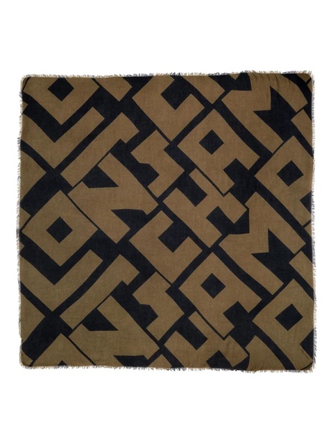 Longchamp fringed scarf - Brown - zdjęcie produktu nr 1