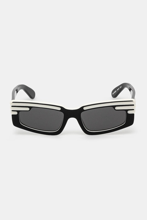 Fiorucci okulary przeciwsłoneczne Rectangular Wing damskie kolor czarny U01FPASU134AC03BK01 - zdjęcie produktu nr 2
