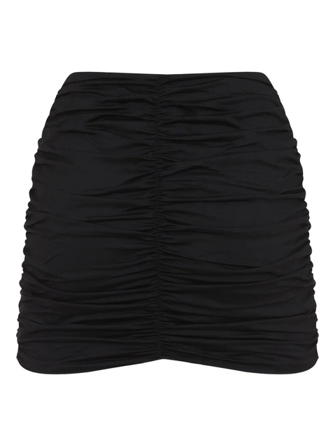 La Reveche Lilibet ruched miniskirt - Black - zdjęcie produktu nr 2