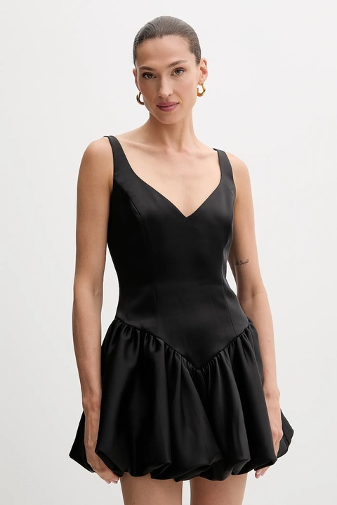 Bardot sukienka kolor czarny mini rozkloszowana 60001DB - zdjęcie produktu nr 1