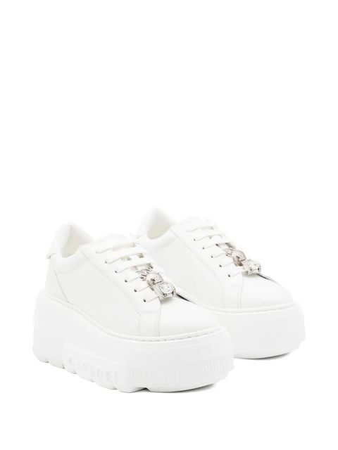 Casadei platform lace-up sneakers - White - zdjęcie produktu nr 2
