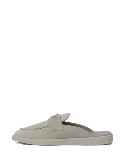 Prada metal-logo loafers - Grey - zdjęcie produktu nr 2
