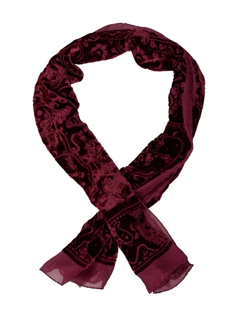 ETRO paisley-pattern velvet scarf - Red - zdjęcie produktu nr 2