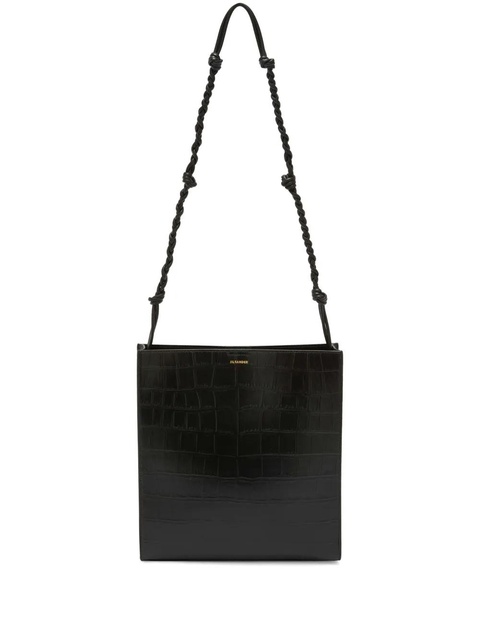 Jil Sander Tangle leather crossbody bag - Black - zdjęcie produktu nr 1