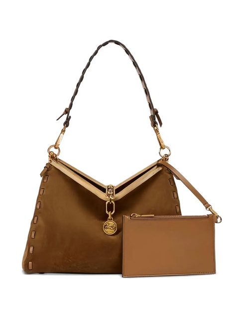 ETRO medium Vela charm shoulder bag - Brown - zdjęcie produktu nr 1
