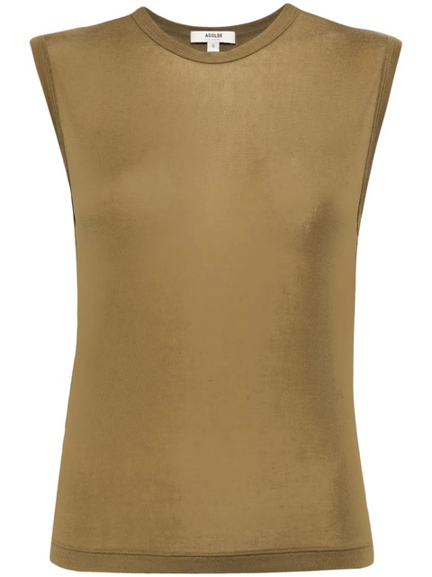 AGOLDE Nikita round-neck tank top - Green - zdjęcie produktu nr 1