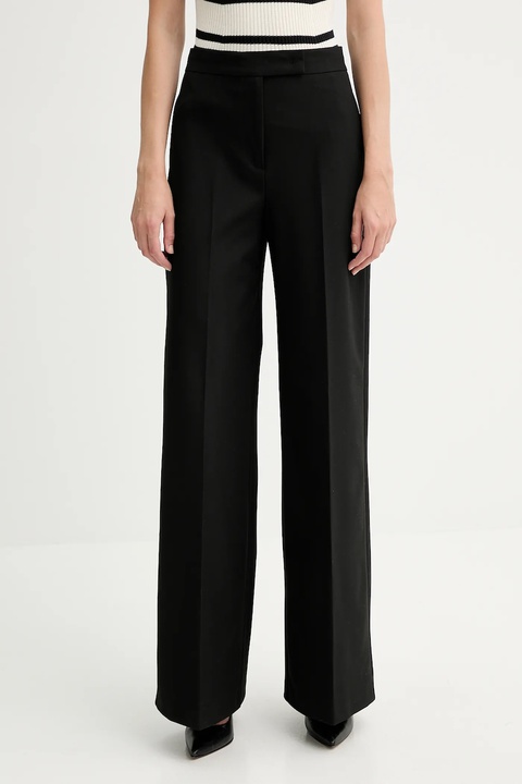 MAX&Co. spodnie damskie kolor czarny szerokie high waist 2528136014200 - zdjęcie produktu nr 1