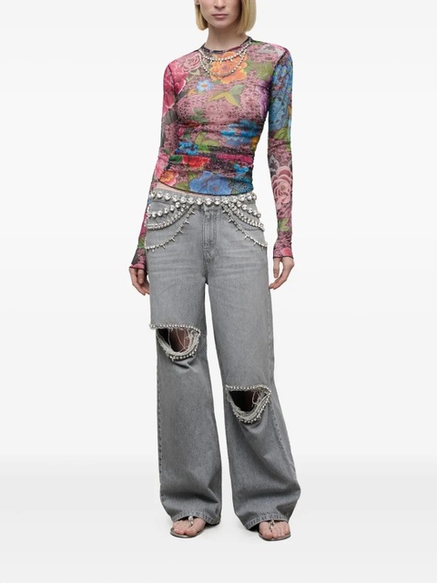 AREA floral-print top - Pink - zdjęcie produktu nr 2