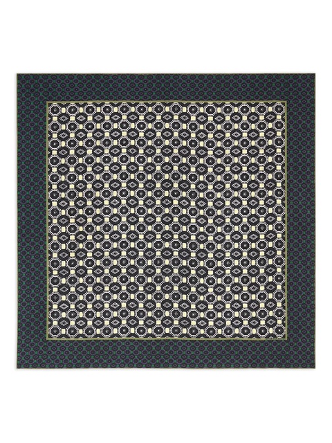 DRIES VAN NOTEN geometric-pattern silk scarf - Yellow - zdjęcie produktu nr 1