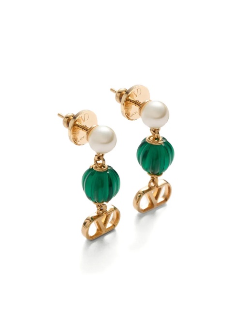 Valentino Garavani Vlogo earrings - Gold - zdjęcie produktu nr 2