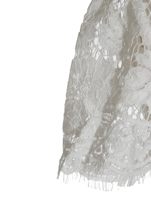 Self-Portrait embellished peplum lace maxi dress - White - zdjęcie produktu nr 1