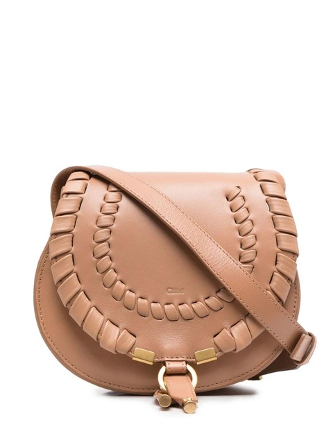 Chloé small Marcie whipstitch crossbody bag - Brown - zdjęcie produktu nr 1