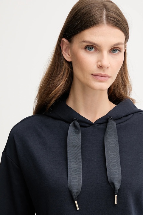 Joop! bluza damska kolor granatowy z kapturem gładka 30032522 10007096 - zdjęcie produktu nr 2