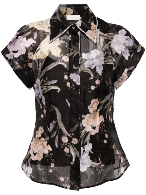 ZIMMERMANN Eden fitted blouse - Black - zdjęcie produktu nr 1