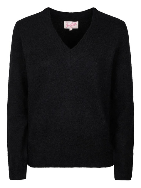 MC2 Saint Barth V-neck sweater - Black - zdjęcie produktu nr 1
