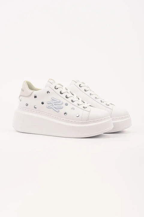 Karl Lagerfeld sneakersy skórzane ANAKAPRI damskie kolor biały KL63528 - zdjęcie produktu nr 2