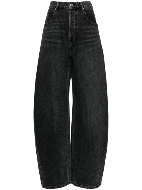 Alexander Wang low-rise wide-leg jeans - Black - zdjęcie produktu nr 1