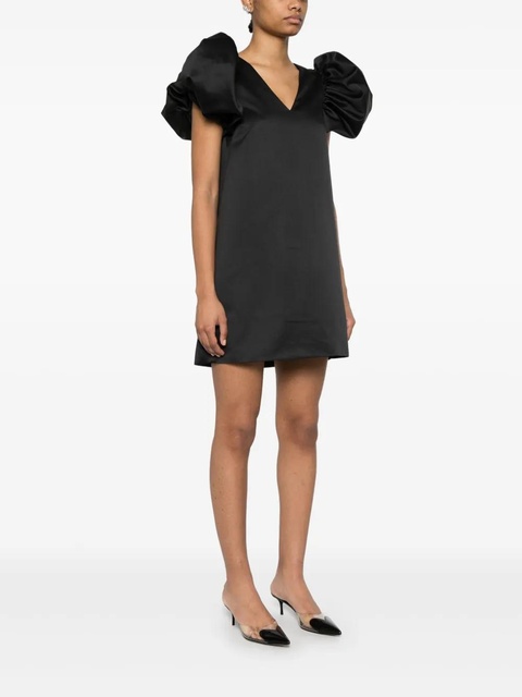 ROTATE BIRGER CHRISTENSEN A-line satin mini dress - Black - zdjęcie produktu nr 2